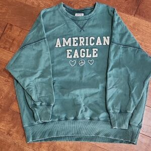 American Eagle Outfitters Dark Green Crewneck Sweatshirt SIZE XXL